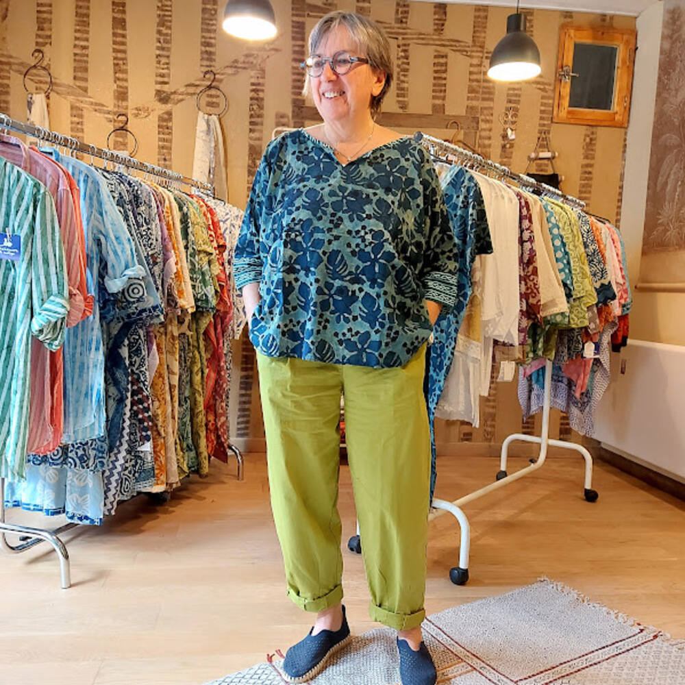 cliente auropocket face 1px Blouse bohème Auropocket avec poches
