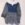 top coton indigo motifs géométriques ample avec poches et empiècements différents
