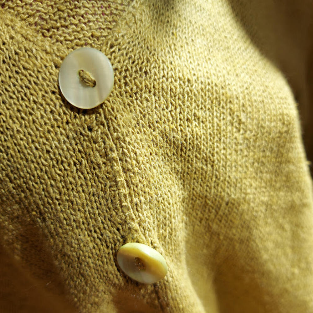 Cardigan soie et boutons nacrés "Aussie"