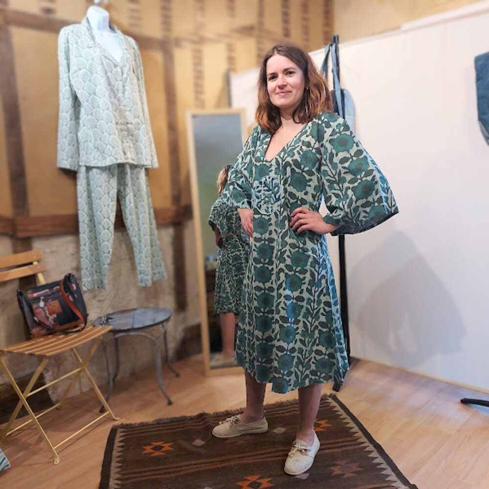 CARO TROIS QUART 1K Robe Kimono mi-longue