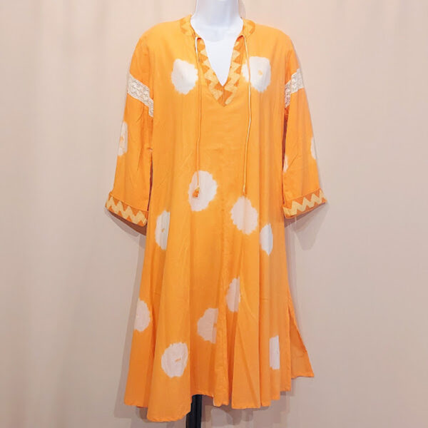 Robe tunique mi longue avec manches